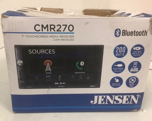 Jensen Bluetooth 7" Touchscreen Media Receiver, Untested, E-Commerce Return - Lot 958