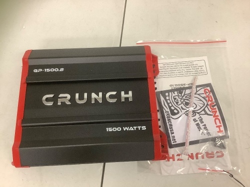 Crunch 2 Channel Class A/B Amplifier, Untested, E-Commerce Return - Lot 968