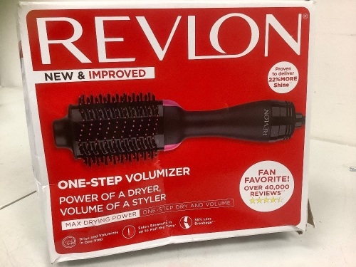 Revlon One Step Volumizer, Powers Up, E-Commerce Return - Lot 973