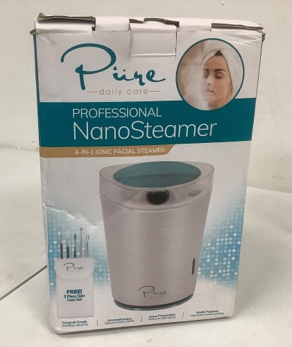 Pure Nano Ionic Facial Steamer, Powers Up, E-Commerce Return - Lot 983