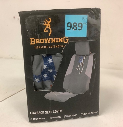 Browning Lowback Seat Cover, E-Commerce Return - Lot 989