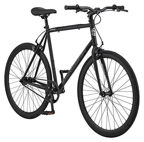 Schwinn Stites Fixie Adult Commuter Road Bike, Single-Speed, Steel Stand-Over Frame, 700c Wheels, Flip-Flop Hub - Lot 46