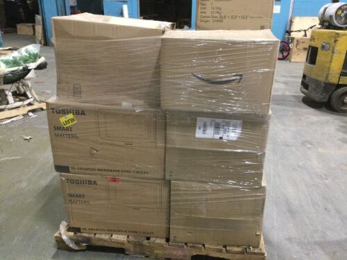 Pallet of Untouched, Uninspected E-Commerce Return Microwaves - Lot 47