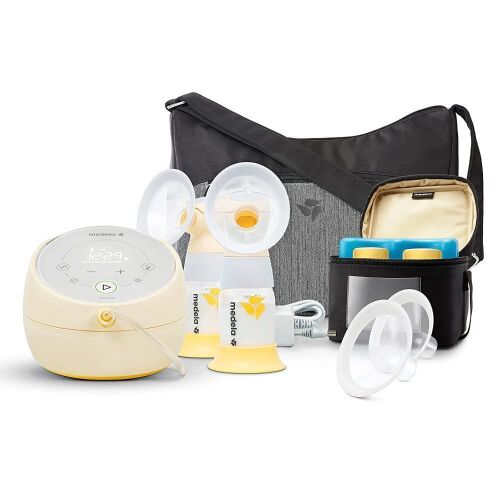Medela Sonata Smart Breast Pump, Hospital Performance Double Electric Breastpump, Rechargeable, Flex Breast Shields, Touch Screen Display, Connects to Mymedela App, Lactation Support - Lot 64