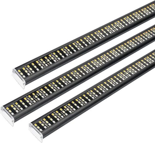 SUPAREE LED Triple Tailgate Light Bar Plug-and-Play Aluminum Frame with 4-Way Flat Connector Wire, Amber Sequential Turn Signal Red Brake/Running, White Reverse Lights for Pickup Truck SUV - Lot 136