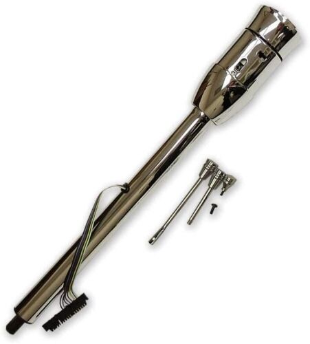 DEMOTOR PERFORMANCE Chrome 30" Tilt Manual Steering Column GM With Adapter No Key Hot Rod - Lot 172