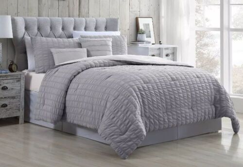 Modern Threads 5-Piece Seersucker Comforter Set, Queen  - Lot 177