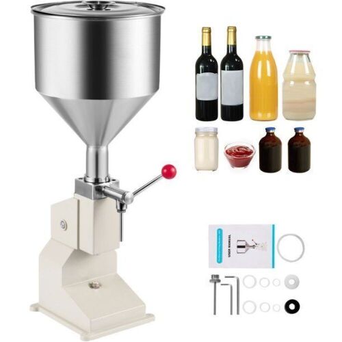 VEVOR A03 5-50ml Manual Liquid Filling Machine Stainless Steel - Lot 195