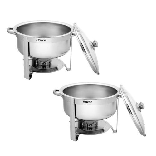 Stainless Steel 8 Quart Chafing Dish Buffet Food Warmer, 2 Pack - Lot 262