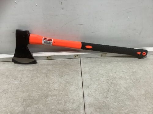 Tabor Tools Chopping Axe with Strong Fiberglass Handle and Anti-Slip Grip - Has Some Rust  - Lot 275