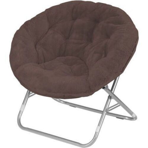 Mainstays Faux-Fur Saucer Chair - Lot 276