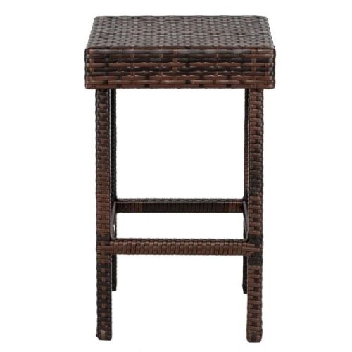 Outdoor Wicker Patio Stools, Set of 4 - Lot 299