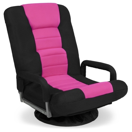 Gaming Floor Chair w/ 360-Degree Swivel, Armrest, Adjustable Backrest  - Lot 303