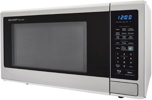 SHARP 1.4 cu. ft. Capacity Countertop Microwave with 1000 Cooking Watts, in Stainless Steel - Lot 368