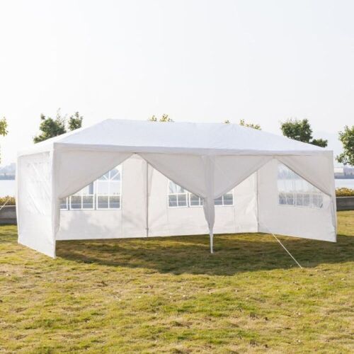 10' x 20' Wedding Party Canopy Tent 6 Removable Sidewalls with Windows - Lot 381