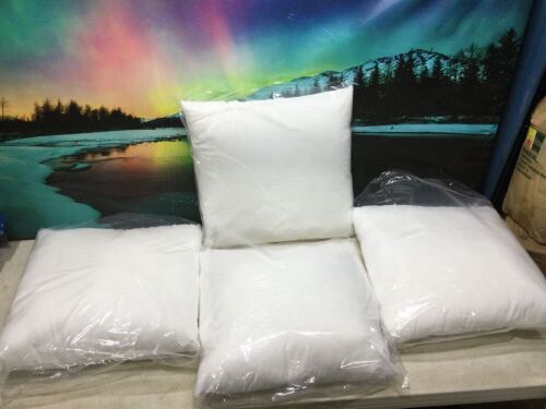 Lot of (4) White Throw Pillow Inserts  - Lot 412
