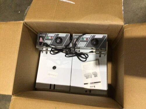 ZOKOP EH82 5000W MAX 110V 12.7QT/12LL Stainless Steel Single Cylinder Electric Fryer US Plug - Lot 420