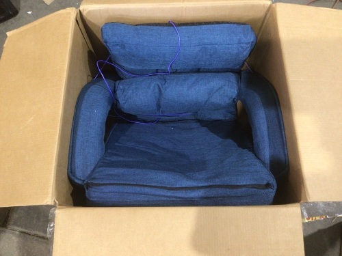 Folding Lazy Sofa Lounger Bed Floor Chair, 5-Position Adjustable  - Lot 426