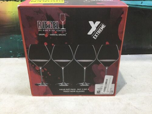Riedel Extreme Pinot Noir Wine Glasses, Set of 4 - Missing One  - Lot 507