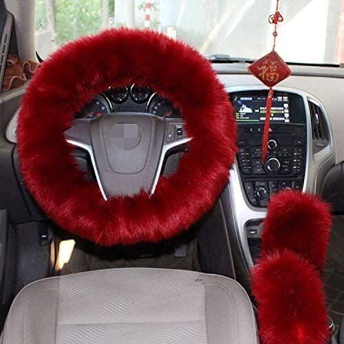 Lot of (101) Faux Fur Steering Wheel, Gear Shift, & Hand Brake Covers, 3 Pc Set  - Lot 556
