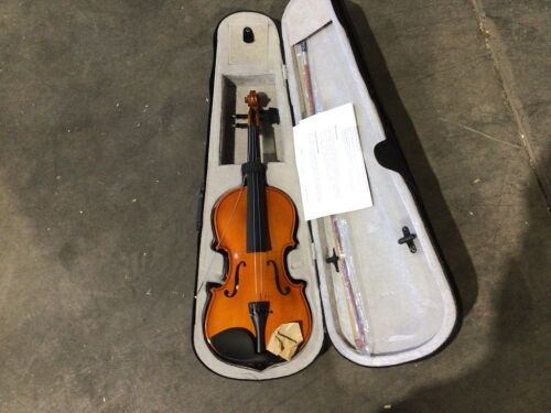 wuddi Acoustic Violin Fiddle 4/4 Full Size with Bow Case  - Lot 564