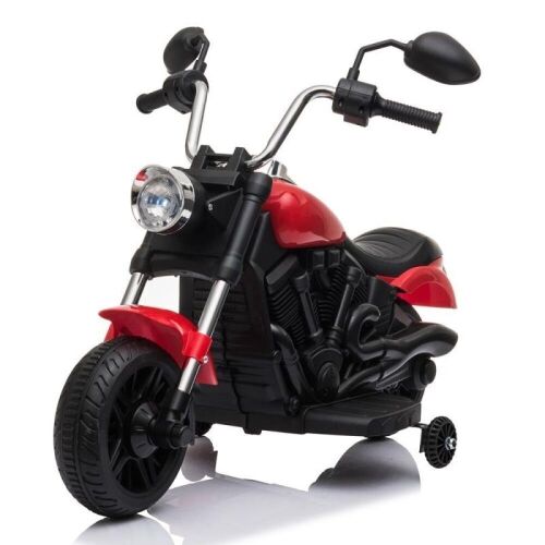 6V Kid Electric Motorcycle Ride On Toy w/ Training Wheels LED Light MP3  - Lot 773
