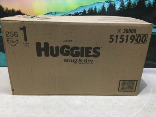 Huggies Snug & Dry Baby Diapers, Size 1, 256 ct  - Lot 786