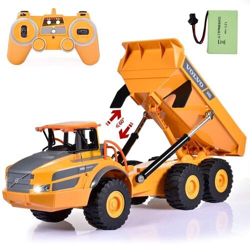 Papasbox Volvo Heavy Dump Truck 2.4GHz Remote Control Toy - Lot 884