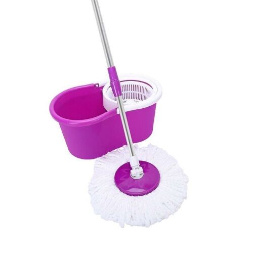 Purple 360° Spin Floor Mop Bucket - Lot 896