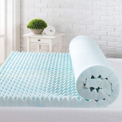 ZINUS 3 Inch Swirl Gel Cooling Memory Foam Mattress Topper, Full - Lot 900