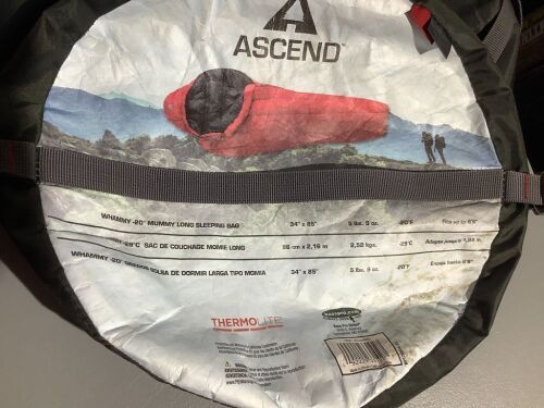 Ascend Mummy Long Sleeping Bag, Ecommerce Return - Lot 96