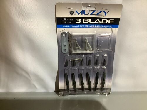 Muzzy Broadheads, Missing 1 Blade, Ecommerce Return - Lot 103