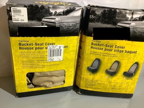 Lot of (2) Trailgear Bucket Seat Cover, Tan, Appears New - Lot 127