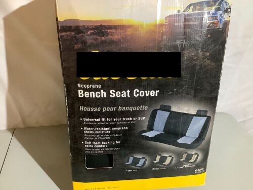 Neoprene Bench Seat Cover, Universal Fit, Appears New - Lot 128