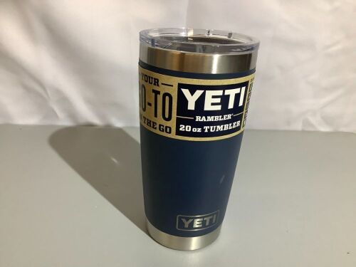 Yeti 20oz Rambler, Missing magnetic slide on lid, Ecommerce Return - Lot 167