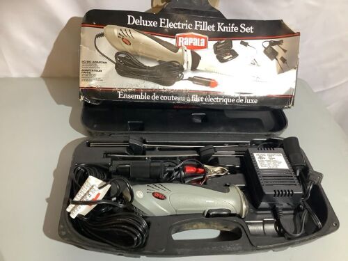 Rapala Deluxe Electric Fillet Knife Set, Used, Ecommerce Return - Lot 190