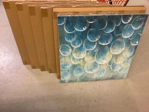 Lot of (5) Home Decor Wall Art, 30x30, Appears New - Lot 195