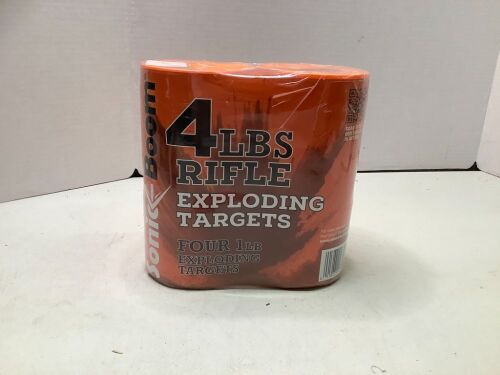 Sonic Boom 4lbs Rifle Exploding Targets, Ecommerce Return - Lot 232