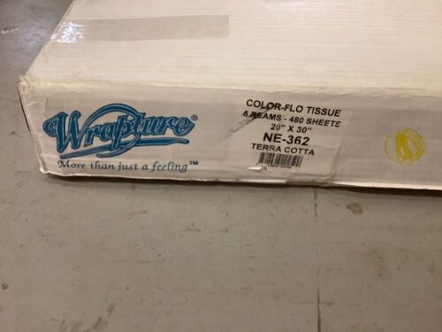 Color Flo Tissue Paper, 5 Reams, 480 Sheets, 20"x30", Terra Cotta, Appears New - Lot 259