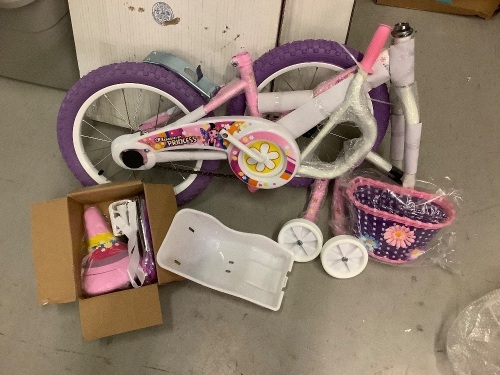 Titan Girl's Flower Princess BMX Bike, Appears New - Lot 265