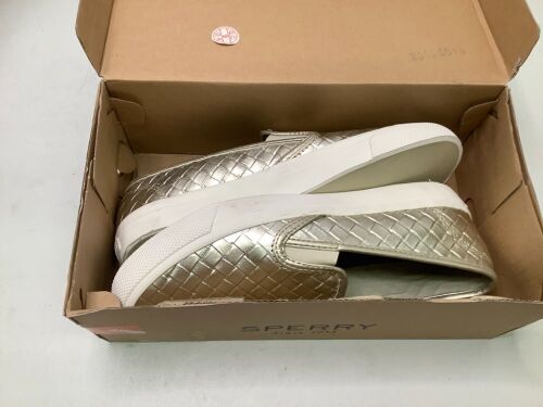 Sperry Women's Seaside Weave Platinum Shoes, 7.5, Appears New - Lot 305