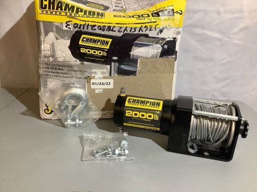 Champion Power Equipment ATV/UTV Winch Kit, Missing Piece, Ecommerce Return - Lot 337