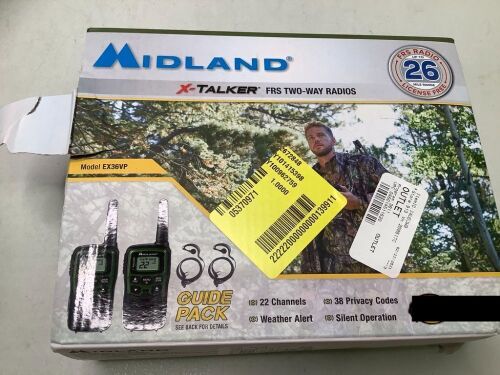 Midland X-Talker FRS Two-Way Radios, Guide Pack, Appears New - Lot 344