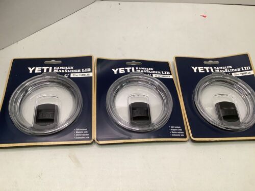 Lot of (3) Yeti Lids, Appears New - Lot 504
