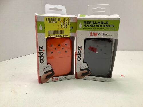 Lot of (2) Zippo Refillable Handwarmers, Appears New - Lot 507