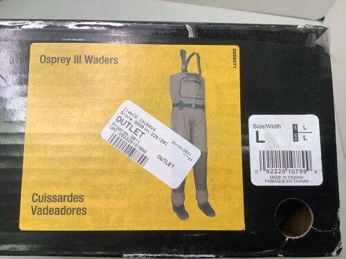 Osprey III Waders, Men's Large, Appears New - Lot 521