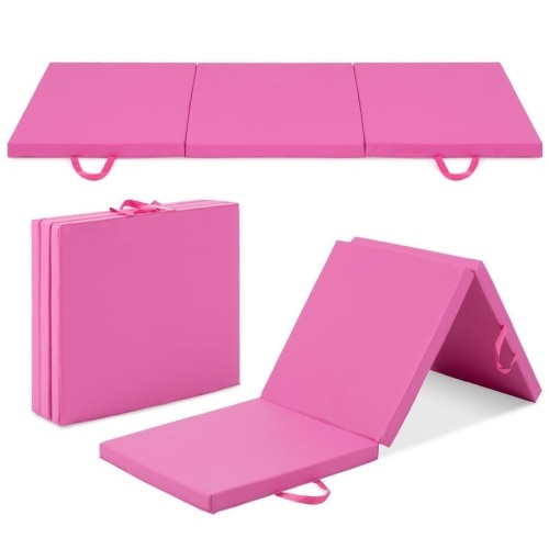 6ftx2ftx2in Folding Gym Mat Fitness Floor Mat w/Carrying Handles - Lot 1163