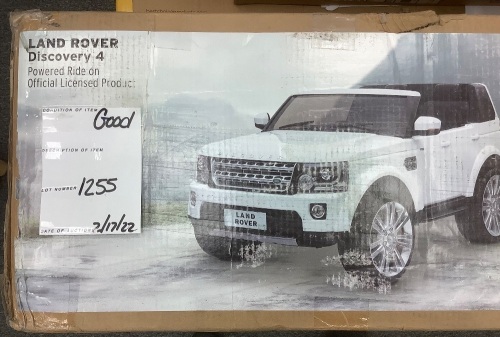 12V 2-Seater Licensed Land Rover Ride-On w/ Parent Remote Control - Lot 1255