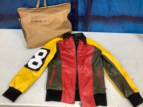 Womens' 8-Ball Varsity Letterman Bomber Jacket - Lot 307z