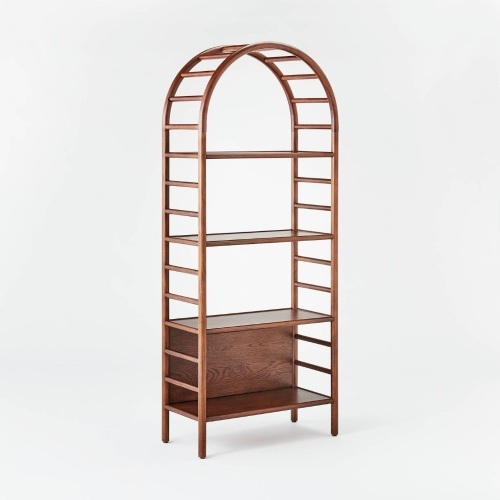 72" Holladay Curved Wooden Bookcase - Lot 1793